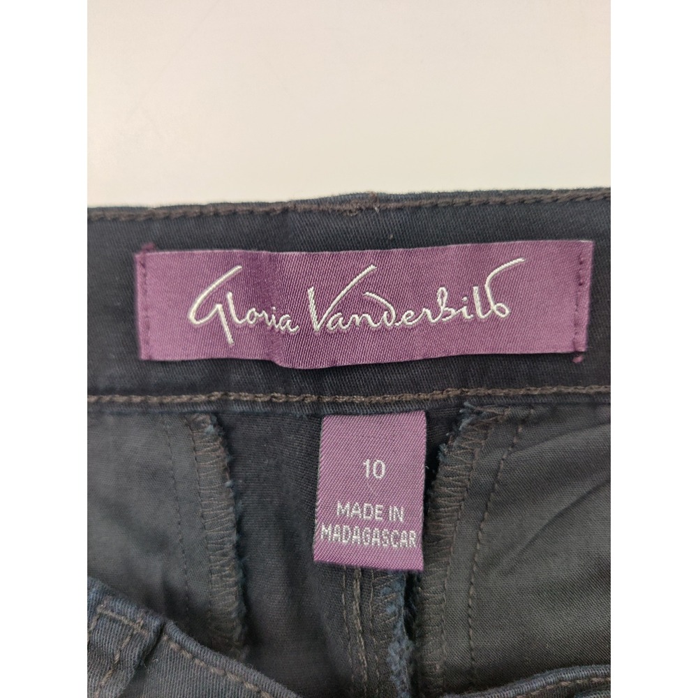 Gloria Vanderbilt Amanda Trouser Black Pants Size 10 Average Fit - Picture 3 of 9